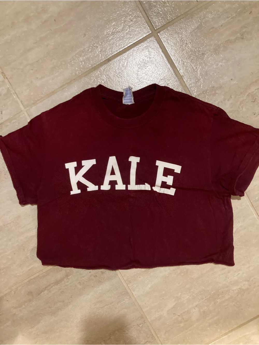 KALE Gildan Maroon Crewneck T-Shirt